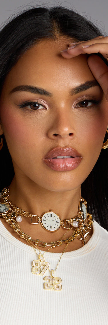 Lucky Sparkle 26 Rhinestone Charm Necklace