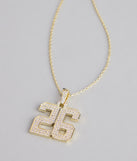 Lucky Sparkle 26 Rhinestone Charm Necklace