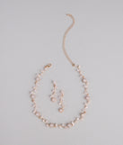 Floral Beauty Necklace And Earrings Set