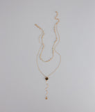 Effortlessly Elevated Layered Lariat Necklace