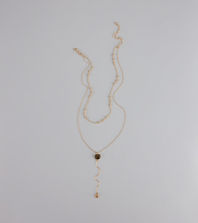 Effortlessly Elevated Layered Lariat Necklace