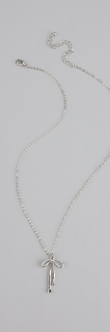 Sweet Thing Bow Charm Necklace