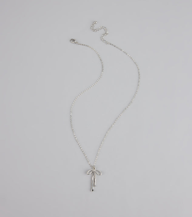 Sweet Thing Bow Charm Necklace