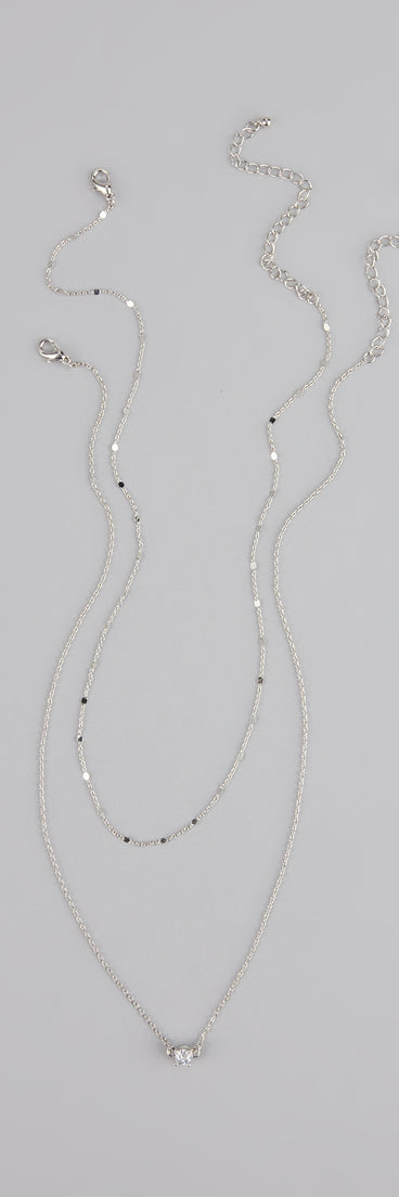 Effortless Shine Cubic Zirconia Layered Necklace Set