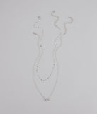 Effortless Shine Cubic Zirconia Layered Necklace Set