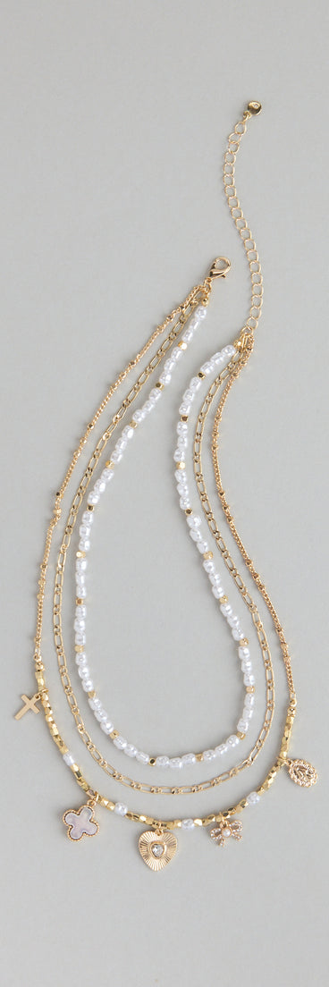 Charm School Layered Bead Necklace