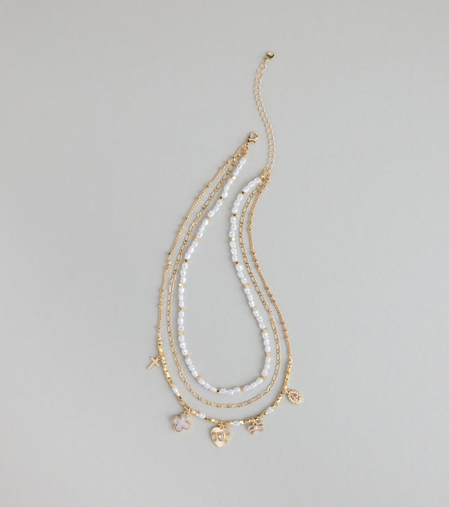 Charm School Layered Bead Necklace