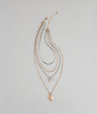 Layer Slayer Mixed Chain Pendant Necklace