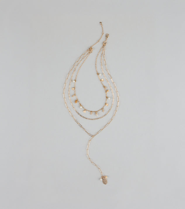 Perfect Style Layered Lariat Necklace