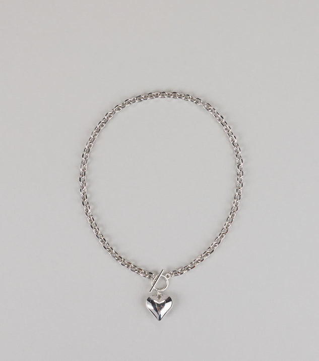 Love On Lock Heart Chain Necklace