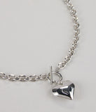 Love On Lock Heart Chain Necklace