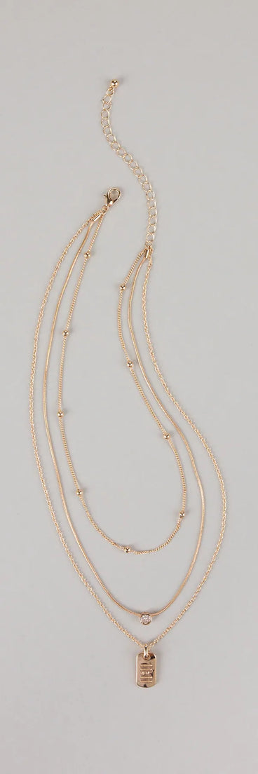 Make A Wish 11:11 Layered Chain Necklace