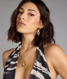 Molten Glow Pendant Necklace