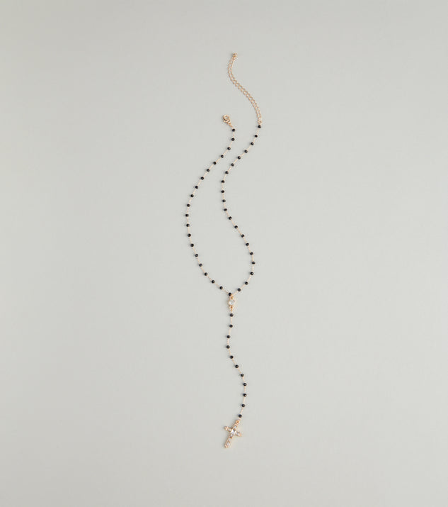 Beaded Faith Cross Necklace