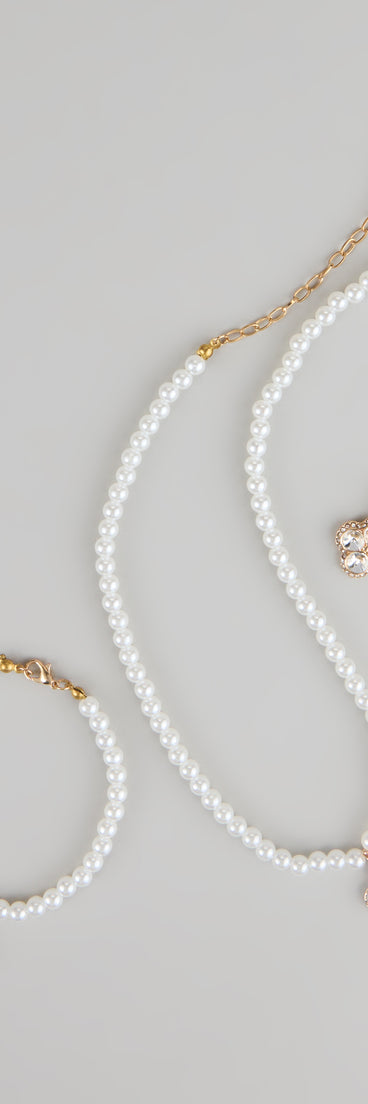 Pearl Princess Charm Jewelry Set