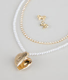 Sweetheart Vibes Necklace And Earrings Set