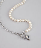 Mixed Feelings Chain Pearl Necklace