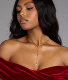 Glow With It Rhinestone Necklace