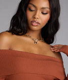 Locked in Love Heart Toggle Necklace