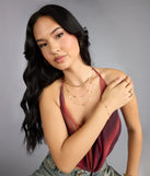 Twice As Chic Layered Necklace And Bracelet Set