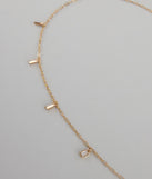 Dainty Luxe Rhinestone Charm Belly Chain