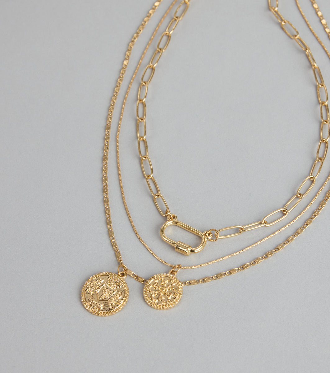Stacked Chain Effortlessly Stacked Layered Chain Necklace & Windsor