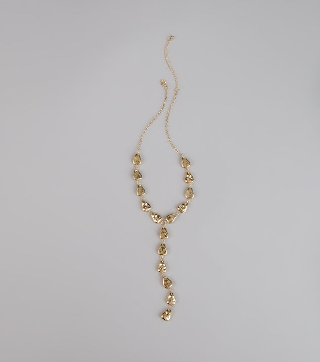 Effortless Edge Statement Lariat Necklace