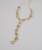 Effortless Edge Statement Lariat Necklace