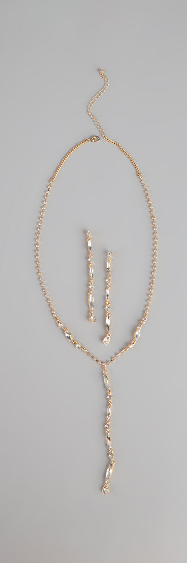 Luxe Glow Necklace And Earrings Set