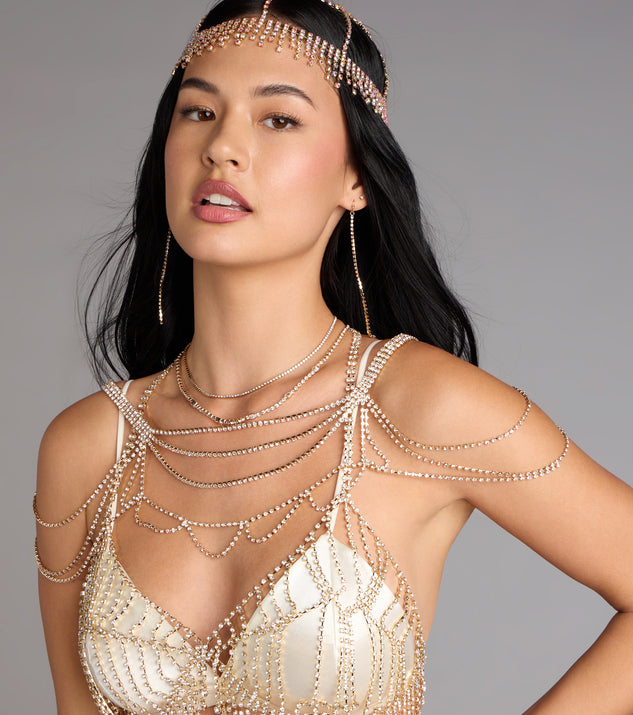 Starfall Rhinestone Body Chain