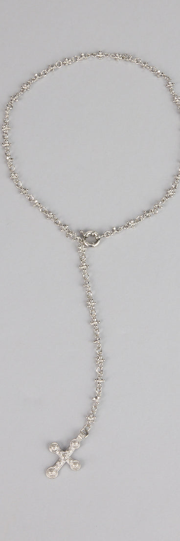 Saintly Chic Cross Pendant Necklace