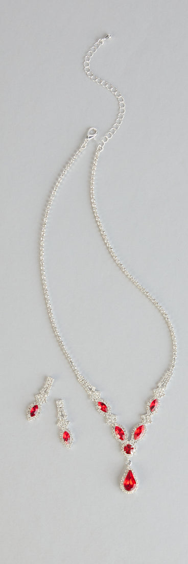 Regal Glow Necklace And Earrings Set