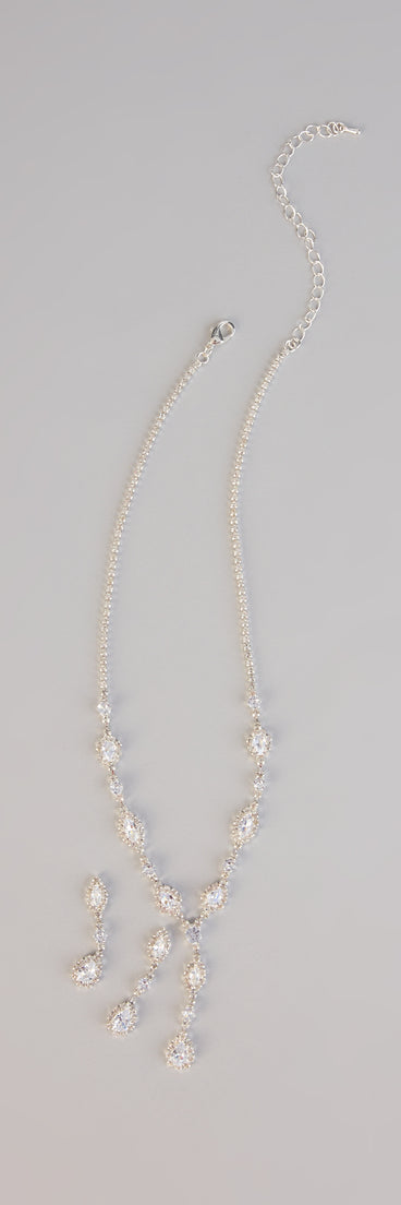 Dazzling Elegance Necklace And Earrings Set
