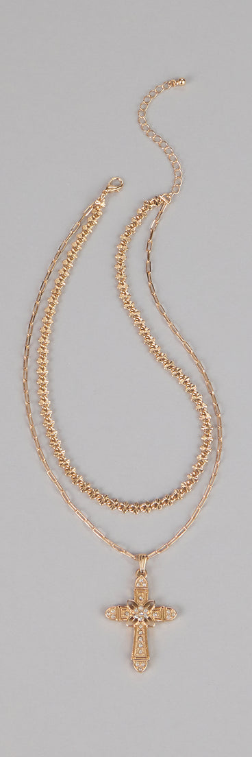 Shining Faith Cross Chain Necklace