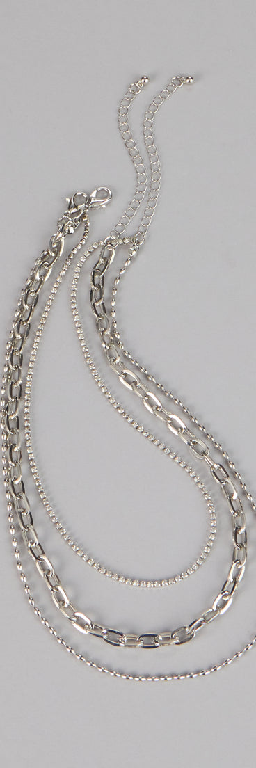 Stacked And Sparkle Necklace