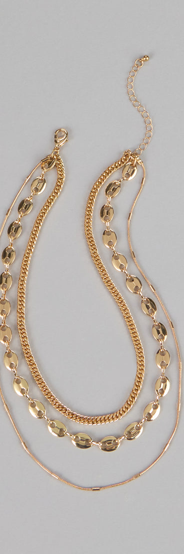 Link Up Layered Necklace