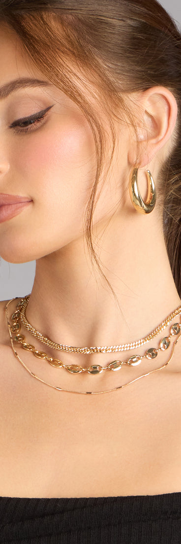 Link Up Layered Necklace