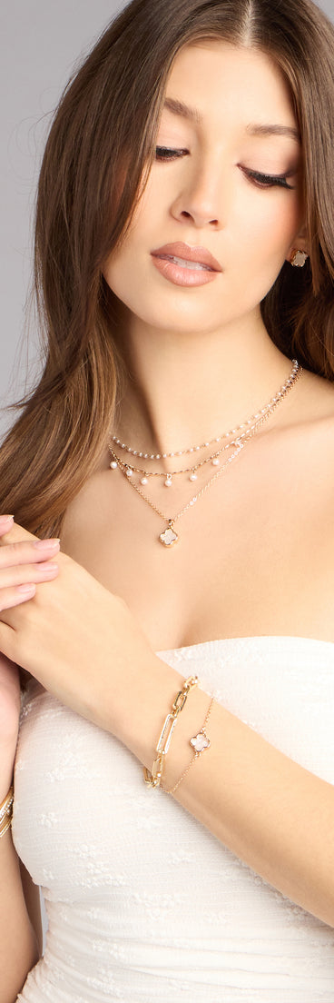 Sweet Luck Clover Jewelry Set