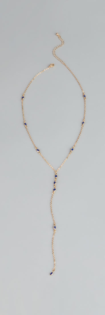 Midnight Details Colored Stone Necklace