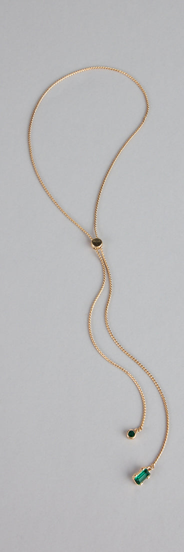 Hint Of Glamour Slider Necklace