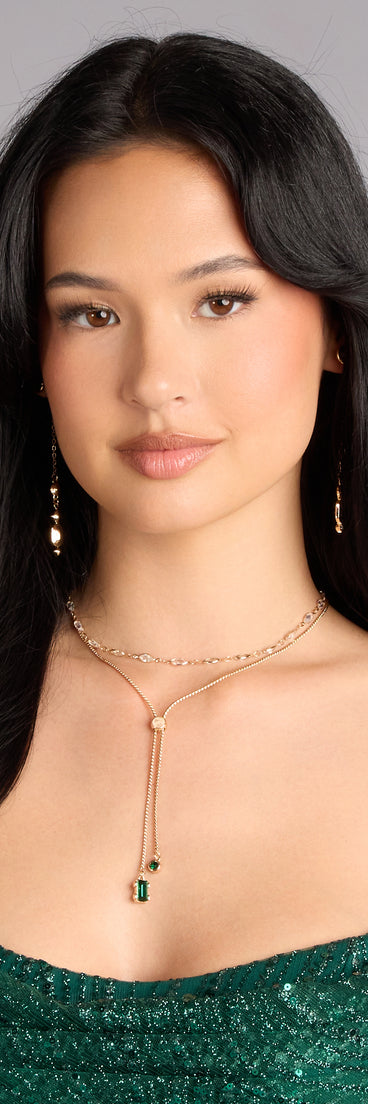 Hint Of Glamour Slider Necklace