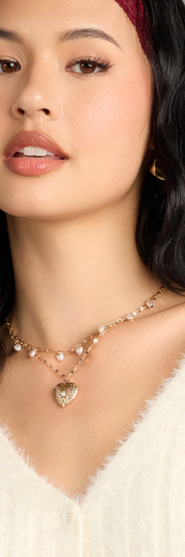 Love Notes Pearl Charm Necklace