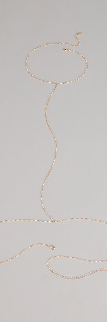 Delicate Glow Rhinestone Body Chain