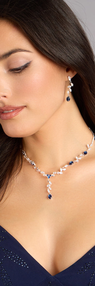 Midnight Glamour Cubic Zirconia Jewelry Set