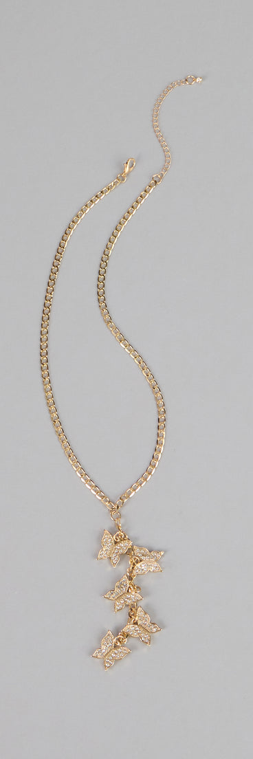 Glimmer Butterfly Chain Necklace