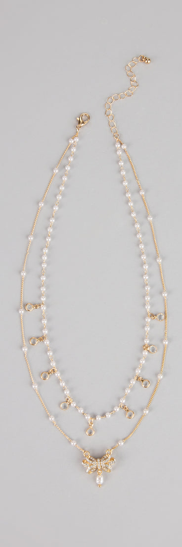 Charmed in Pearls Layered Necklace