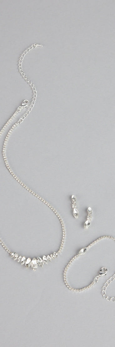 Dazzle Point Marquise Jewelry Set