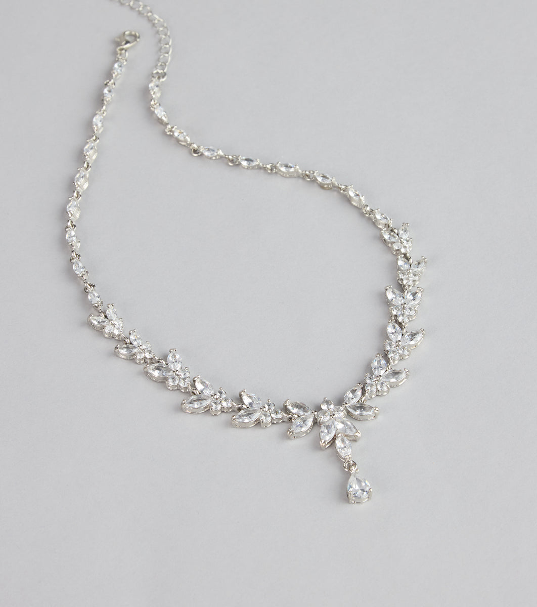 Collier Statement Zara à Cristaux Et Motifs Floraux - Doré - Neuf Sans Emballage - Cadeau Fête/Noël