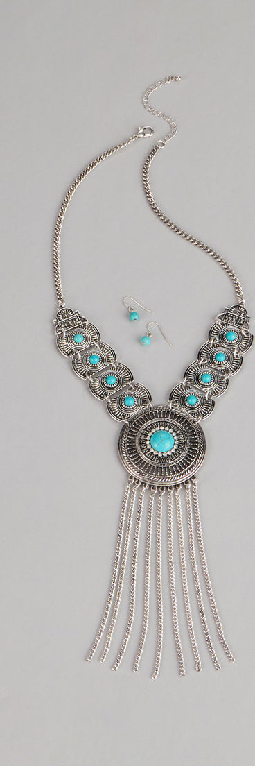 Western Trails Necklace And Earrings Set