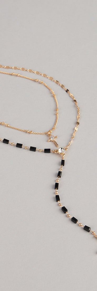 Soft Focus Shine Beaded Necklace